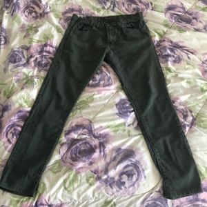 Zara Man dark green jeans